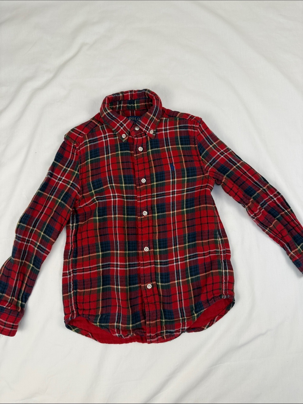 Polo Ralph Lauren Boys Sz 6 Holiday Plaid